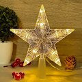 Miniatyrbild 5 av 5: Julgransstjärna med 10 LED-lampor, julgransprydnad, Li