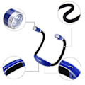 Pikkukuva 2 / 5: 1 kpl LED-lukuvalo, joustava ja ladattava, handsfree-kaulapanta yövalo, USB-lataus kaulavalaisin, lukuvalo, lukuvalo, kaksipäinen