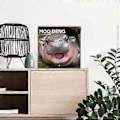 Miniatyrbild 3 av 5: Moo Deng-Hippo 2025 Kalender Tjockt Papper 12 Månader Väggkalender Liten Anteckningsbok Kalender Present för Hemmet (B)