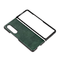 Miniatyrbilde 4 av 4: To-fargets Litchi-tekstur Etui for Samsung Galaxy Z Fold4 (Grønn)