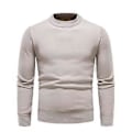 Miniatyrbillede 2 af 5: Efterår Vinter Herre Pullovers O Hals Sweater Mode Slim Fit d Co/YY(XL Grøn)