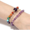 Miniatyrbillede 2 af 5: Perle Armbånd 7 Chakra Sten Elegant Dame Armbånd Krystal Sten Buddhistisk Mala Sten Armbånd