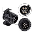 Miniatyrbilde 5 av 5: Tilhengeradapterkontakt, 13/7 Vanntett Tilhengerfestepluggadapter 13-polet til 7-polet for Biltilhenger til 13-polet Bil Lastebil Adapterkontakt
