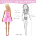 Miniatyrbild 2 av 5: 60 st 11,5 tum flickdocka kläder set kompatibel med Barbie Do