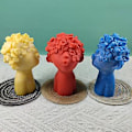 Miniatyrbillede 3 af 5: 3D Pout-Dukke Silikoneform til Aromaterapi Gips Resin Form Hjemme Ornament