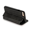 Miniatyrbilde 5 av 5: PU-Lærveske Folio for iPhone 6p/6sp, Forretningsstil, Lommebokfunksjon, Fallbeskyttelse, Stativfunksjon, Slitesterk (Svart)