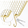 Miniatyrbild 3 av 5: Hängande smyckesorganisatör (rektangulär), väggmonterad örhänge och halsband displayställ, present
