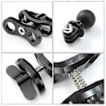 Miniatyrbilde 2 av 5: Dykke 2 Hull Svingbart Klips for Go Pro Ball Mount Holder for Butterfly Clamp (Svart)