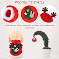 Miniatyrbillede 3 af 5: Katte- og Hundejulekostume, Polyester Elg Julekostume til Klipning