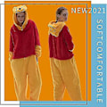 Miniatyrbillede 2 af 4: Snug Fit Unisex Voksen Onesie Pyjamas Dyr Enkeltdel Halloween Kostume Nattøj-r (3-4t Dalmatiner)