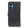 Miniatyrbillede 3 af 5: Retro Texture PU-etui til Honor X7 / Play 30 Plus (Sort)