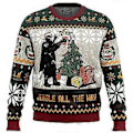 Miniatyrbild 1 av 4: Julkläder Superhjälte Tröja Mandalorian Ful Jultomte Pullover (4XL stil 1)