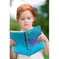 Miniatyrbillede 3 af 5: Sequin Pige Journal til Piger, 8,5x5,5 Tommer 160 Linjerede Sider Dagbog til Piger Sommerfugl Vendbar Flip Sekvens Notesbog til Teenagere Førskole Skrivning