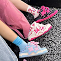 Miniatyrbillede 4 af 5: Dames Slip-On Mule Sneaker Snørebånd Slip-On Åben Bag Mule Tourguide Mule Dopamin Sommersandaler (38 Sort Rød)