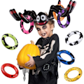 Miniatyrbild 4 av 5: Halloween Ring Toss Spelset, Uppblåsbara Spindlar Häxhatt Ring