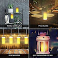 Miniatyrbillede 5 af 5: LED Natlampe LED Koldt Lys med Fjernbetjening USB Genopladelig, Blinkende LED Flammeeffekt