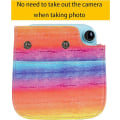 Miniatyrbilde 3 av 4: Syntetisk skinnveske for Fujifilm Instax Mini 11 Instant Camera med justerbar stropp og deksel