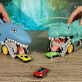 Miniatyrbillede 5 af 5: Dinosaur-Krokodille-Haj Lastbil med Lys og Brøl Lyde Dinosaur Legetøj (Krokodille. -10 biler)