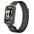Miniatyrbild 1 av 5: PC-fodral + Nylon Loop-rem för Xiaomi Mi Band 7 Pro (Reflekterande svart)