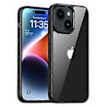 Miniatyrbild 1 av 5: Transparent PC-baksida + TPU-ram Skyddande mobilskal för iPhone 15 Plus (Stil A)