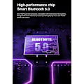 Pikkukuva 5 / 5: Auton FM-lähetinsovitin, RGB-tunnelmavalo Bluetooth 5.0 Wirel