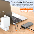 Miniatyrbild 4 av 5: USB 3.0 Type C HUB-adapter till 4K HDMI-kompatibel VGA RJ45 Lan Eth