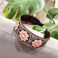Miniatyrbilde 3 av 5: 3 stk Boho Hodebånd Håndlaget Broderi Bohemia Floral Bred He