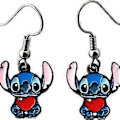 Miniatyrbild 1 av 5: Stich Örhängen Ohana Betyder Familj Anime Cartoon Örhängen för Pojkar Flickor och Kvinnor