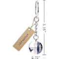 Miniatyrbillede 5 af 5: Zodiac 12 Konstellationer Charm Lysende Krystal Kugle Vedhæng Nøglering