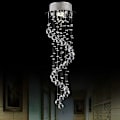 Miniatyrbilde 4 av 4: Moderne LED-lysekroner i taket Spiral Ball Raindrop K9 Crys