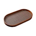 Miniatyrbilde 1 av 5: Serveringsbrett i tre, fruktfat, kopp- og krusholder, cateringbrett, tebrett, frokostbrett for stue (oval)