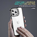 Miniatyrbillede 3 af 5: Til iPhone 14 Pro Etui Linsramme Støttefod TPU+Akryl Telefon Cover (Style A)