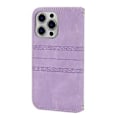 Pikkukuva 3 / 5: Prässattu nahkakotelo iPhone 15 Pro Maxille (Vaaleanpunainen)