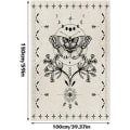 Miniatyrbillede 4 af 5: 1 stk 100x150cm Sort og Hvid Gobelin Sommerfugl Gobelin Tarot T