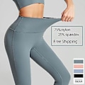 Pikkukuva 1 / 5: Korkeavyötäröiset Naked Feeling -legginsit, push-up, urheilu, naiset, fitness, juoksu, joogapöksyt, energisoiva saumaton leggins, kuntosali, tyttöjen legginsit (XL grafiitinharmaa)