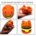 Miniatyrbild 5 av 5: (Kattburgare) Långsamt stigande Squishy leksaker, Jumbo Squishies Pack Prime