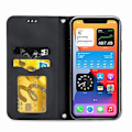 Miniatyrbillede 4 af 5: Retro Skin Feel Business Magnetisk Vandret Læderetui Til iPhone 12 / 12 Pro (Sort)