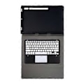Miniatyrbild 5 av 5: Bluetooth-tangentbord PU-fodral A910B-A (Svart Vit)
