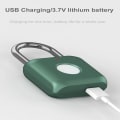 Miniatyrbillede 4 af 5: (Blå) Fingeraftrykspadlock Mini Smart Padlock Nøglefri USB-opladning
