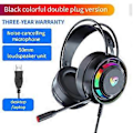 Miniatyrbild 2 av 5: 3,5 mm Jack/USB Spelheadset för PC, Laptop Dator Bas Surround (7.1USB version)