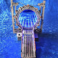 Miniatyrbillede 3 af 5: Stargate Bogmærker, Pynt, Bordlamper, Gave, LED-belyste Portal Bogmærker, To-vejs Galaxy Dør