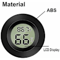 Miniatyrbild 3 av 5: Mini Digital LCD Termometer Hygrometer Luftfuktighet Temperaturmätare Inomhus Testare( )