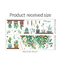 Miniatyrbilde 5 av 5: Friske grønne planter sukkulenter blader potteplanter soverom por