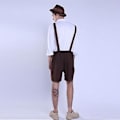 Pikkukuva 5 / 5: 100% uusi, miesten Oktoberfest-asu saksalainen baijerilainen lederhosen olut Oktoberfest naamiaisasu (L Aprikoosi)