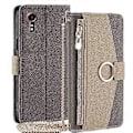 Pikkukuva 1 / 5: Samsung Galaxy Xcover7 -puhelimen kuori, olkahihnallinen vetoketjullinen lompakko, meikkipitoinen (tyyli B)