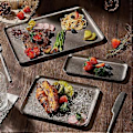Miniatyrbild 5 av 5: Rektangulär Serveringsbricka, Köksbakplåt, Matbricka, Förvaringsbricka, Bakplåt för Matlagning Restaurang (22cmx9.7cm)