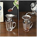 Miniatyrbillede 3 af 5: Dobbelt Mikro Mesh Hæld-Over Kaffefilter i Rustfrit Stål til 1-2 Kopper