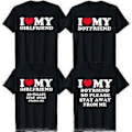 Miniatyrbild 3 av 3: T-shirt \"Jag älskar min pojkvän/flickvän\" Par T-shirt (M)