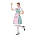 Pikkukuva 4 / 5: S-3XL Naisten Oktoberfest drindle-mekko-ES Puku-ES Vaaleansininen (XL Vihreä)