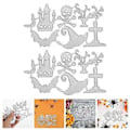 Miniatyrbillede 3 af 3: 2 sæt Halloween Tema Skærestencil Scrapbog Stencil Skærestencil DIY Skærestencil
